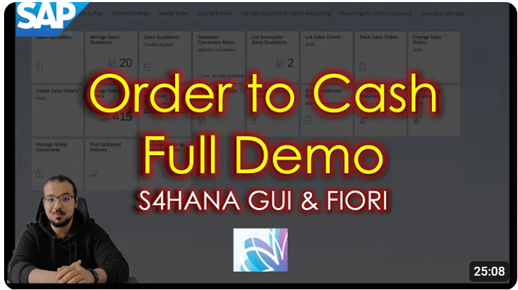 Order To Cash process step by step explanation by Abdullah Galal